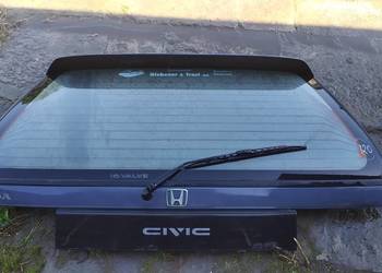 Honda Civic 3d 1988 1989 1990 1991b klapa tył z szybą
