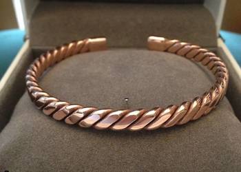 Bransoletka Miedziana – dł. wew. 18cm, szer. 6mm - Splot średni