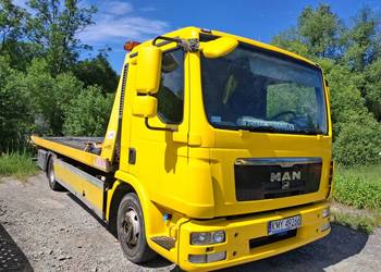 Man Tgl 9000DMC EU5 pomoc drogowa TEVOR plyta hydrauliczna zabudowa widelec