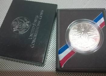 moneta 1 dolar, 1989r,D,   200 lecie Kongresu