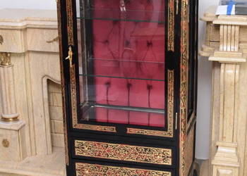 Ekskluzywna Witryna Boulle – Przeszklona, Rzeźbiona - UNIKAT