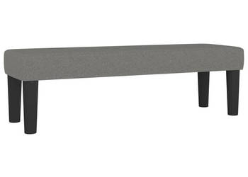 Ławka ciemnoszara 100x30x30 cm tapicerowana tkaniną WM-346645