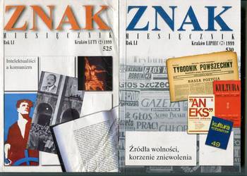 Znak Miesięcznik Rok 1999 nr 525 , Rok 1999 nr 530