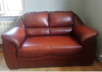 Kanapa sofa skóra naturalna