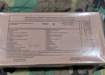 Francuska racja żywnościowa RCIR MRE menu D