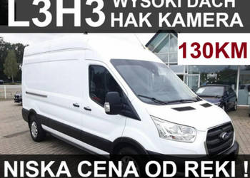 Ford Transit L3H3 Wysoki Dach 130KM Kamera 360 Hak Super Cena od ręki !! 1…