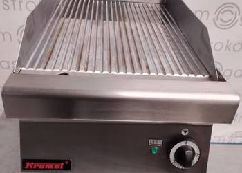 Płyta grillowa elektryczna ryflowana Kromet 700.PBE-400 R-C