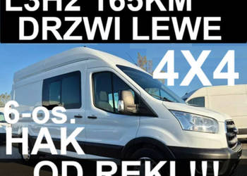 Ford Transit 4x4 165KM L3H2 6-osob. Super Niska Cena Hak Zbiornik 95l - 19…