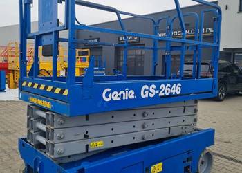 Podnośnik elektryczny nożycowy Genie GS2646, rok 2008 wys. robocza 10m