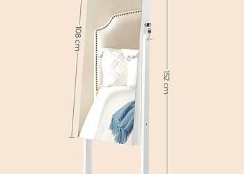 Piękna szafka, lustro na biżuterię, kosmetyki, perfumy. Nowa, biała