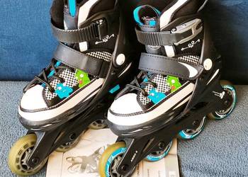 Dziecięce rolki regulowane, Crivit rozmiar 29 - 33 Kółka ABEC 5 Torba