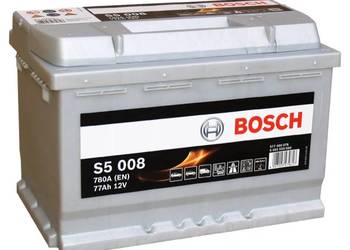 Akumulator 77Ah 780A Bosch  EN S5008 PRAWY PLUS