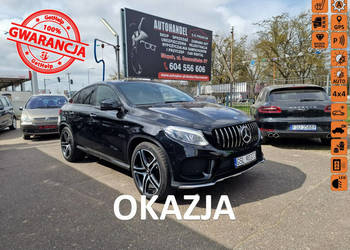 Mercedes GLE 43 AMG 43 AMG 3.0 Bi-Turbo 390 KM, Full LED, Kamera 360, Navi…