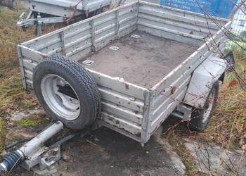 Przyczepa dmc 650 kg 190x100 cm z hamulcem najazdowym i dokumentami