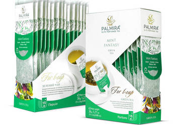Palmira Mint Fantasy - luksusowa zielona herbata liściasta z miętą Palmira Mint Fantasy - luksusowa zielona herbata liściasta z miętą