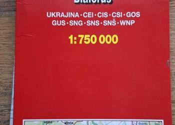 Ukraina cz.płn. i środk., Białoruś 1:750 000 mapa Marco Polo