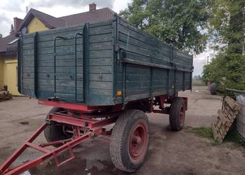 Przyczepa 8 t zarejestrowana wywrot ręczny