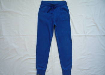 H&M 128/134 Niebieskie Spodnie Dresowe Meszek