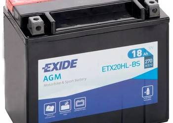 Akumulator motocyklowy EXIDE ETX20HL-BS YTX20HL-BS 12V 18Ah