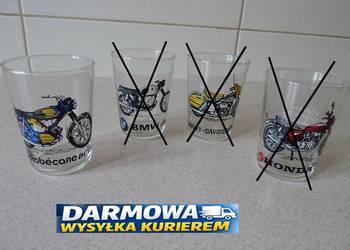 NOWA Szklanka Kolekcjonerska z Motocyklem.