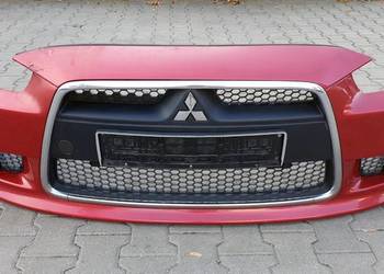 Mitsubishi Lancer VIII X sportback zderzak przód przedni czerwony ORYGINAŁ
