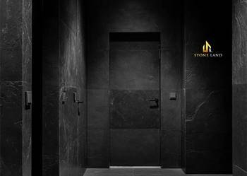 Fornir kamienny K Black – kamień naturalny w Twoim domu / STONELAND