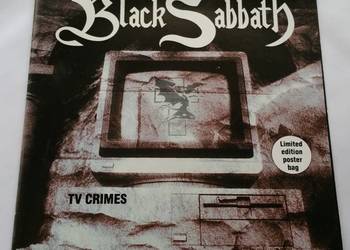 Black Sabbath - TV Crimes 7"zUK limitowana, poster, 1 press