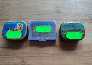 Igły do starych gramofonów miedziane, stalowe plus opakowania