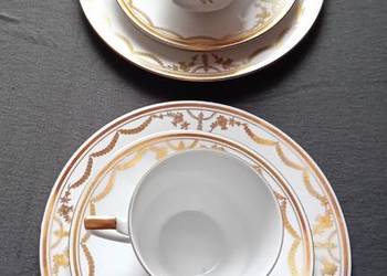 2 x Trio śniadaniowe Pinkenhammer, Czechosłowacja. Sygn. 1918 - 38.