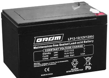 Akumulator żelowy  12V 12Ah GROM LP12-12 Akumulator żelowy  12V 12Ah GROM LP12-12