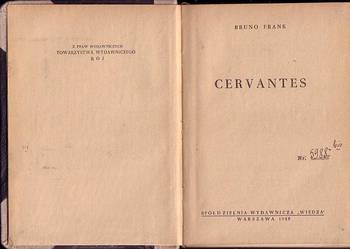 (8265) CERVANTES – BRUNO FRANK