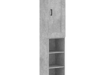 Wysoka szafka szarość betonu 345x34x180 cm WM-3200325