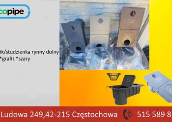 Osadnik rynnowy dolny studzienka podrynnowa odpływ czyszczak wpust