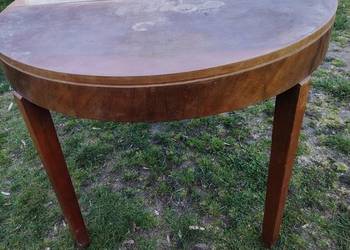 Stół okrągły fotele PRL antyki lata