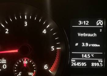Golfi VI 1.6 TDI Highline 3,6l/100, nwe sprzęgło,EGR, 1-wł, bezwyp, pełn op
