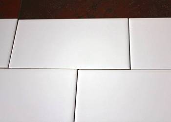 płytki,glazura,białe matowe cegiełka10x20 g.1 hiszpańskie