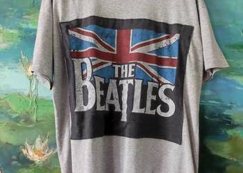 XL-XXL koszulka bawełniana flaga angielska the beatles tshirt