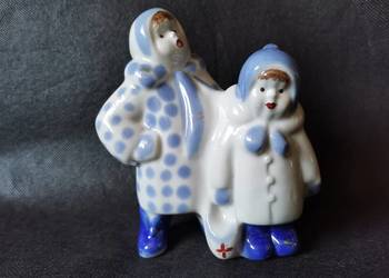 Stara figurka porcelanowa dzieci Wołyń, Połonne, Łomonosow