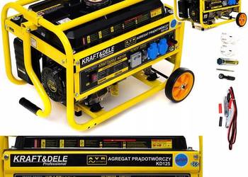 AGREGAT PRĄDOTWÓRCZY GENERATOR PRZENOŚNY 1 FAZA Kraft 3800W 12/230V benzyna