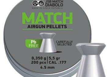 Diabolo JSB MATCH Lead free 4,5/200 Diabolo JSB MATCH Lead free 4,5/200
