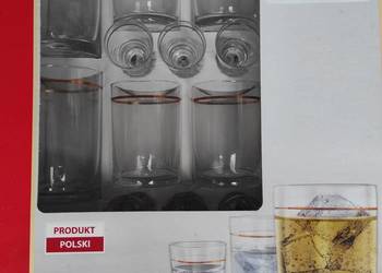 Komplet szklanek i kieliszków 18 częściowy
