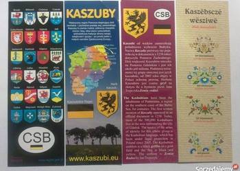 ZAKŁADKI DO KSIĄŻKI - KASZUBY - 4 SZT.