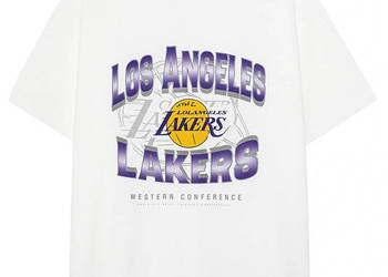 Biała koszula oversize Lakers Nba