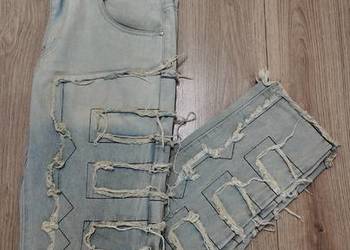 Męskie jeansy denim wykonane na zamówienie, rozmiar L