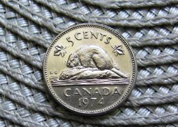 Kanada 5 Cent 1963r - Ładna