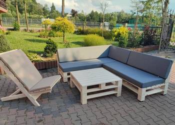Drewniane meble ogrodowe z palet-szersze siedzisko!