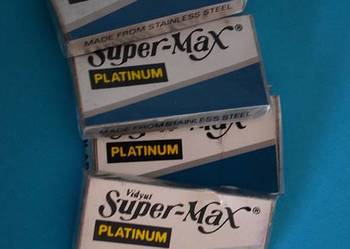 Żyletki metalowe, jednoostrzowe Sterling - Super Max , 4 paczki -20 sztuk