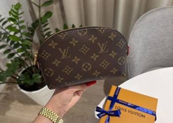Kosmetyczka LV Louis Vuitton Pouch MM monogram skóra