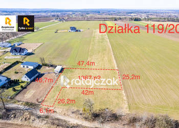 Sprzedaż gruntu 1592m2 Sopieszyno Topolowa