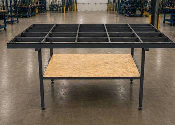 Stół montażowy do składania stolarki okiennej 90KG 2200cm